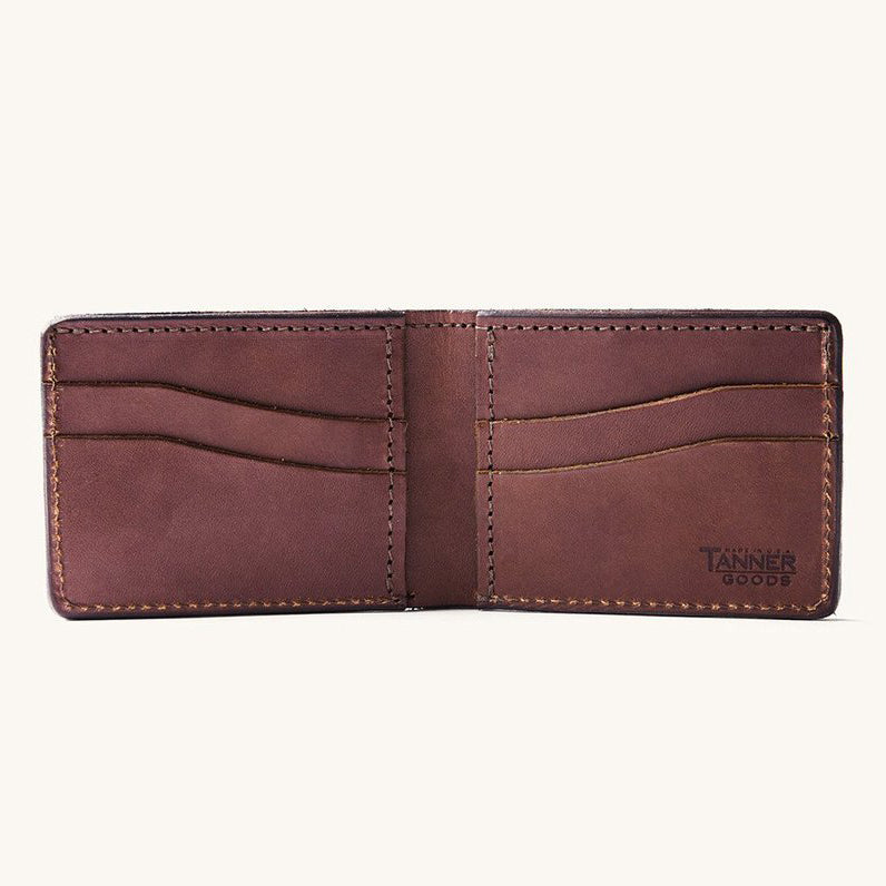 TANNER GOODS Utility Bifold Cognac Leather Wallet NEW