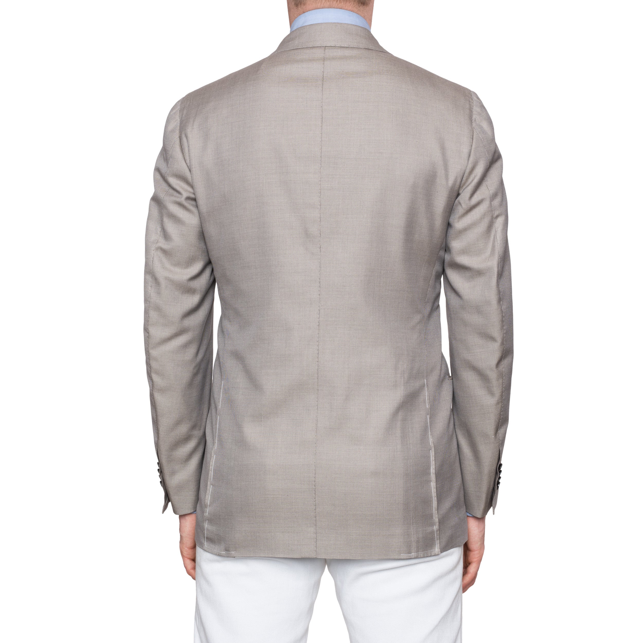 CESARE ATTOLINI Napoli Gray Cotton Silk Double Breasted Blazer Jacket NEW CESARE ATTOLINI