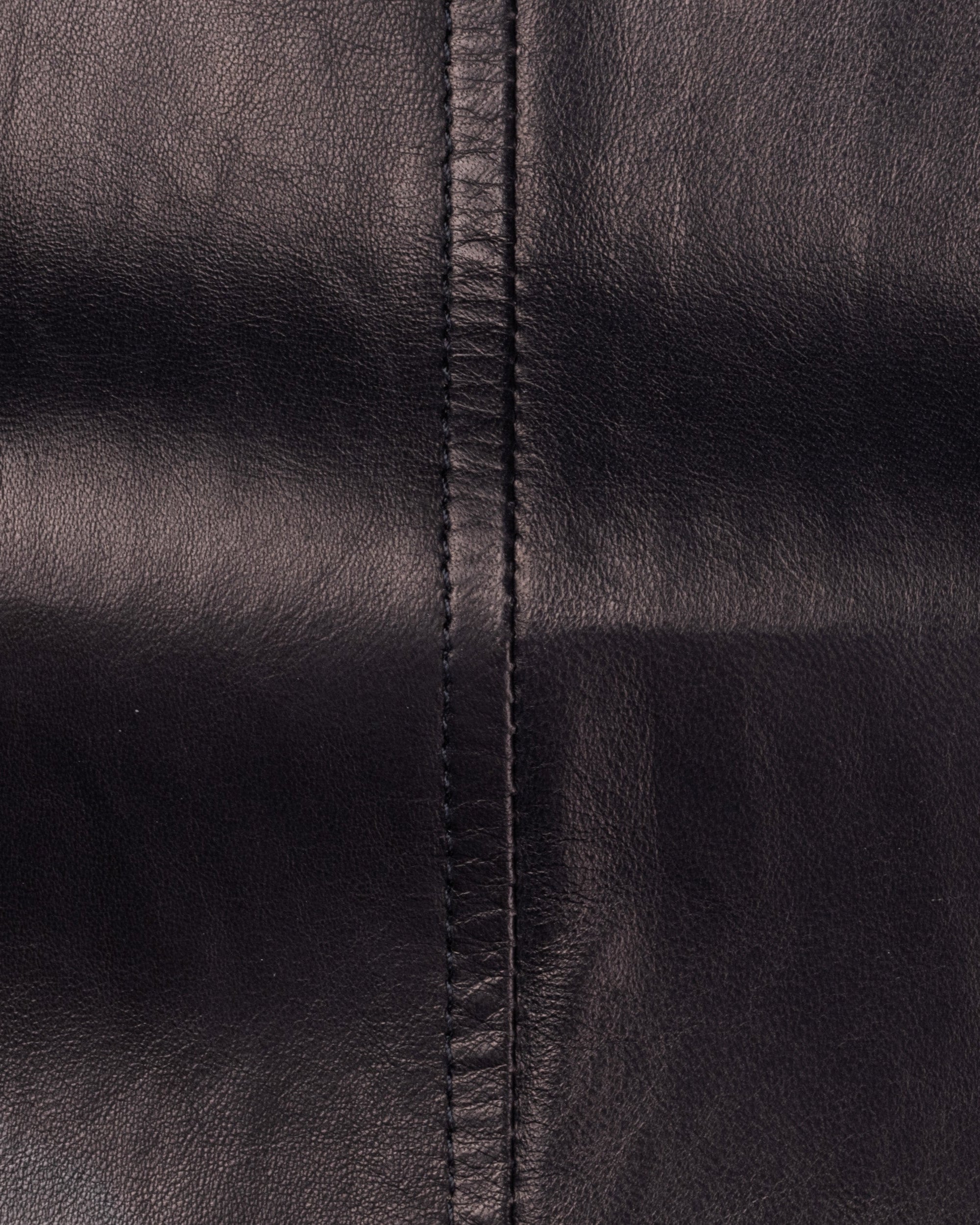 CESARE ATTOLINI Black Lambskin Leather A1 Aviator Flight Jacket 50 NEW US 40 M CESARE ATTOLINI